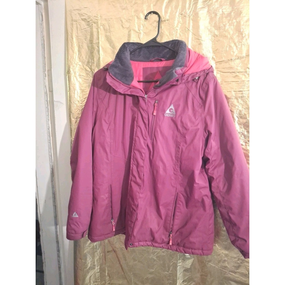 GERRY Winter Coat Jacket Water Resistant - Style #GG9270 CERISE Hot Pink SIZE XL